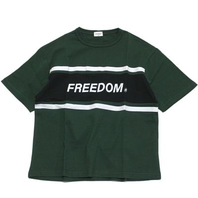 ロゴ切替Tシャツ グリーン