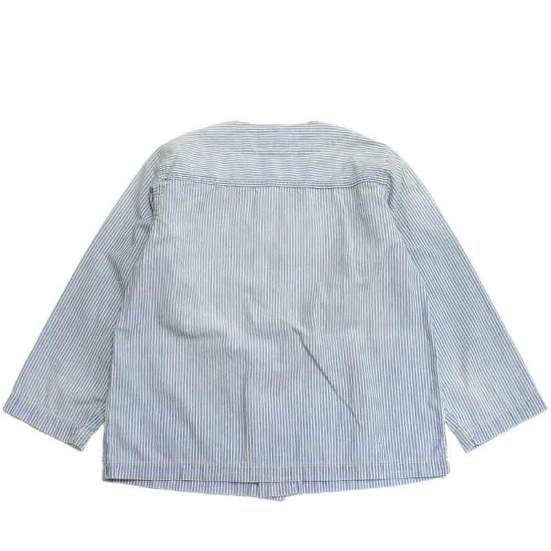 ゴートゥーハリウッド] ストライプシャンブレー パジャマ シャツ 14BL