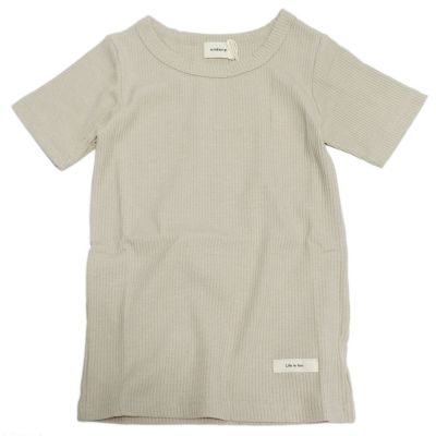 リブTシャツ ベージュ(BE)