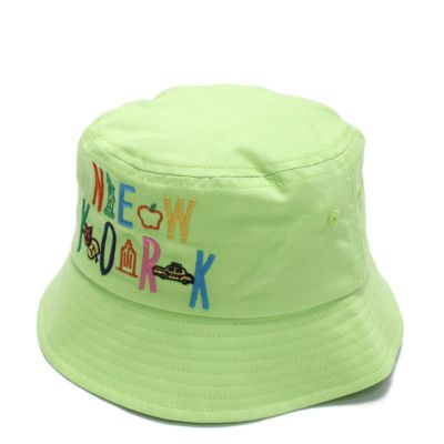 NEWYORKシシュウバケットHAT ライム(LM)