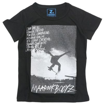 冷感天竺Tシャツ クロ(4)