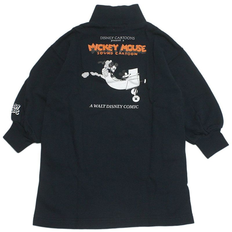 グルーヴィーカラーズ] ウラケMICKEY MOUSE ヒザタケOP 4NV紺 ｜子供服