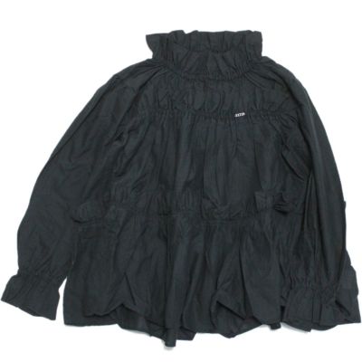 コードットオーガニックスコードローン ギャザー L/S プルオーバー 2BK黒