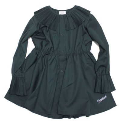 ローン プリーツカラーブラウス 17CGRチャコール