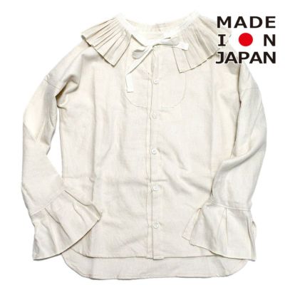 flannel シャツ アイボリー