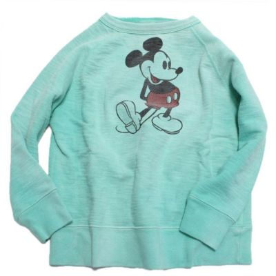 ビンテージウラケ MICKEY スウェット 28LGN淡緑