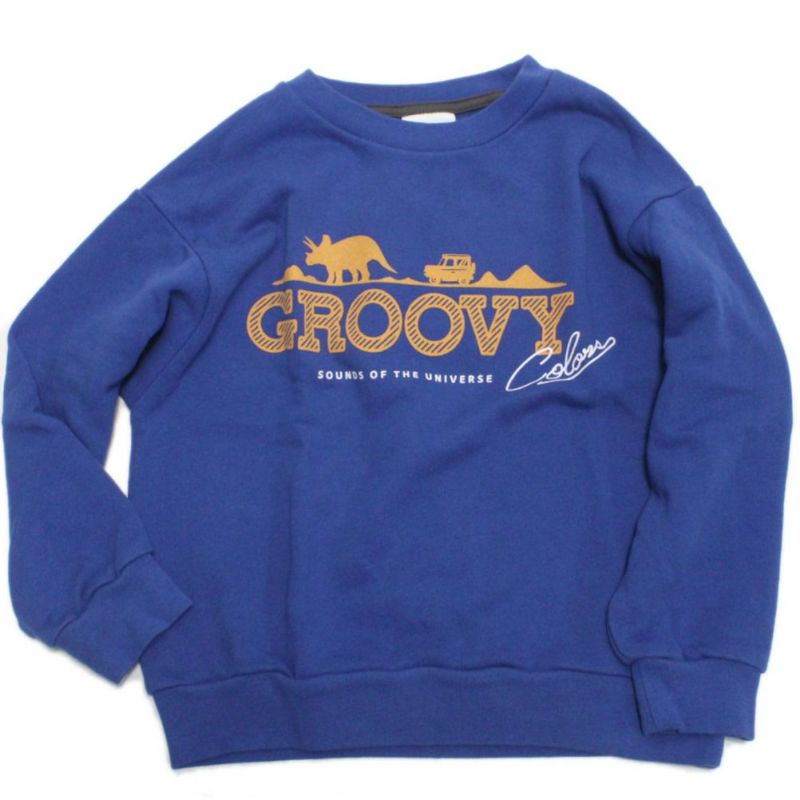 グルーヴィーカラーズ] ウラケ GROOVY COLORS スウェット 14BLブルー