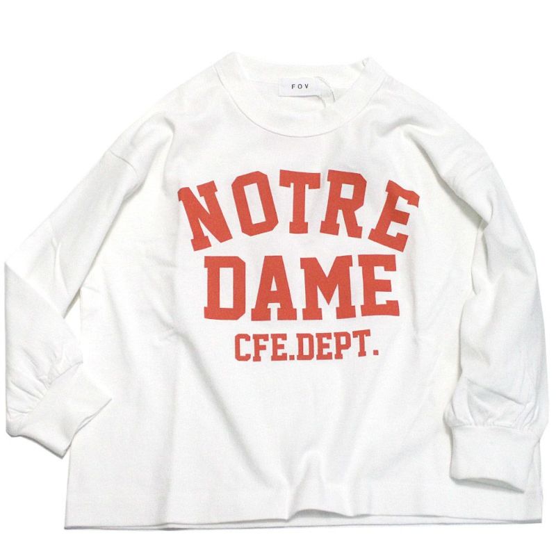 フォブ] NOTREDAME ビッグL/S Tシャツ ホワイト(WH) ｜子供服の通販