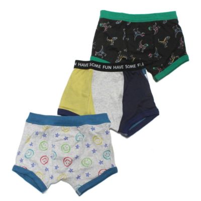 スタンダード　3Pボクサーパンツ レインボー×ブラック×グレー