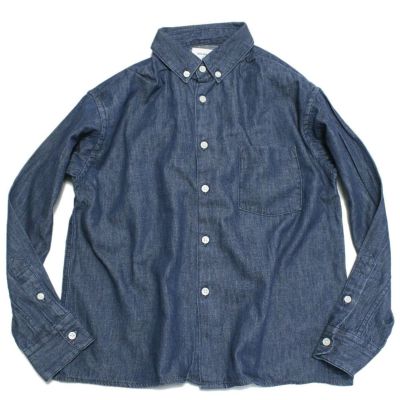 OG LIGHT DENIMボタンダウンシャツ ダークブルー(67)