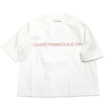 logo print トップTシャツ ホワイト(010)